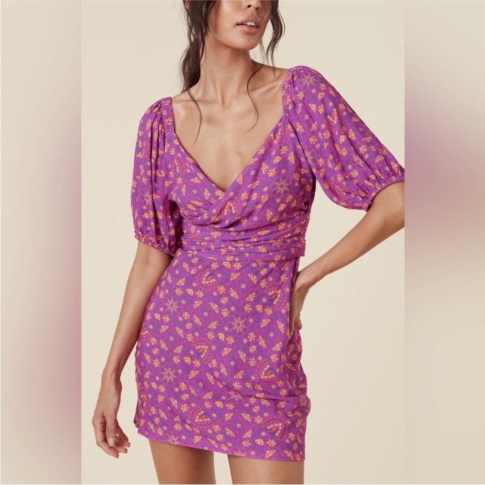 Spell & the Gypsy sweetheart fuchsia mini dress size XL NWT